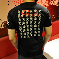日系夏季新款猴子经文短袖创意趣味T恤文化衫个性男女情侣款短tee