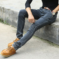 男士牛仔裤新款韩版直筒长裤修身时尚中青少年商务休闲流行男装