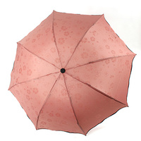 遇水开花黑胶晴雨伞 创意折叠太阳伞 超强防晒防紫外线遮阳伞包邮