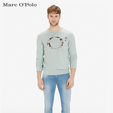 Marc O'Polo套头卫衣 2017春装上新 修身圆领男士时尚卫衣套头衫