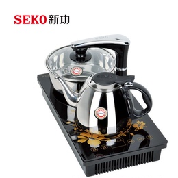 新功K15电磁茶炉平面自动上水电热水壶三合一消毒茶具功夫茶套装