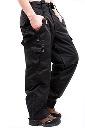 新款冲锋裤正品男户外装两件套可脱卸防风防水保暖登山裤男含抓绒