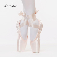 Sansha 法国三沙成人儿童芭蕾舞鞋足尖鞋缎面硬底练功鞋舞蹈鞋
