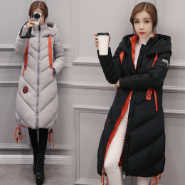 双11预售2016冬季新品韩版棉衣时尚宽松大码羽绒服女长款加厚棉服