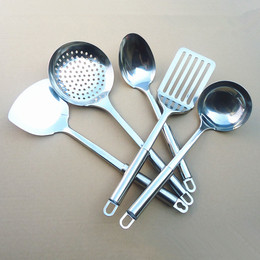 【天天特价】304不锈钢厨房全套勺铲子 烹饪用具锅铲勺五件套厨具