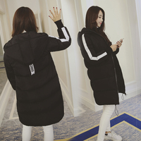 2015韩版冬装新款学生宽松显瘦棉衣中长款连帽棉衣加厚棉服外套女