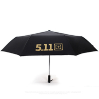 511超大全自动晴雨伞三折折叠防晒防紫外线太阳伞黑色双人大雨伞