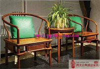 新中式简约现代圈椅/客厅椅  非洲花梨木家具 刺猬紫檀 苏梨京瓷