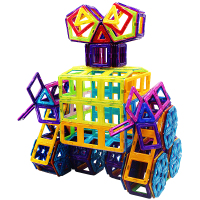 可爱号磁力片积木磁性儿童益智玩具3-6周岁哒搭拼装磁铁积木10岁