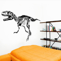 恐龙化石剪影卧室客厅玄关书房装饰个性创意艺术墙贴画墙面粘帖画