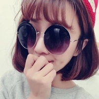 太阳镜女圆框墨镜可配近视偏光镜2015新款明星潮大框圆形韩版眼镜