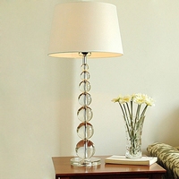 现代简约时尚K9水晶台灯卧室床头灯客厅书房灯具可调光创意台灯