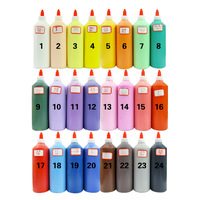 涂鸦画颜料 丙烯颜料 24色大瓶大容量填模专用上色DIY手绘涂料