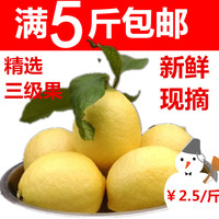 【当天采摘】四川安岳特产新鲜黄柠檬丑果 时令水果 5斤包邮