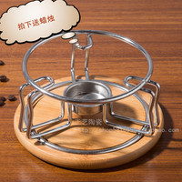 欧式创意蜡烛底座花茶壶煮茶具配件加热茶水煮茶炉高温保温暖茶器