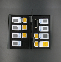 精致 铝合金存储卡盒 苹果6手机卡盒 SIM卡盒 SD TF CF卡收纳盒子