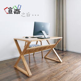北欧宜家实木书桌白橡木电脑桌日式简约现代办公书桌家具小户型
