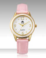 香港慕兹时尚粉色皮带手表女学生 正品moosie白色陶瓷女表时装表