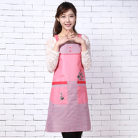 韩版新款成人可爱背带无袖围裙厨房餐厅公主版时尚工作服特价包邮