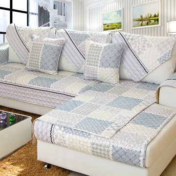 全棉客厅组合沙发垫布艺简约现代防滑四季通用皮坐垫沙发巾沙发套