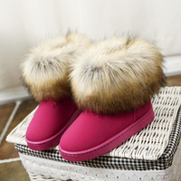 包邮2015冬季新款韩版厚底雪地靴短靴平底棉靴棉鞋女靴子毛毛女鞋