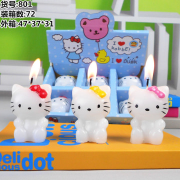 厂家直销烘焙用品 KT猫生日蜡烛 婚庆品派对主题创意蜡烛批发可爱