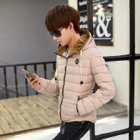 冬季男士修身棉衣青少年外套学生棉袄带耳机衣服韩版加厚上衣男款