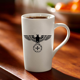 12盎司原品二战德国铁十字军迷鹰徽咖啡杯马克杯水杯白瓷杯子