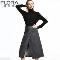 弗洛拉2015初秋冬季高领羊毛衫打底衫套头长袖女士紧身毛衣针织衫