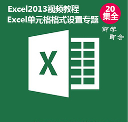 Excel2013视频教程Excel单元格自定义设置视频教程
