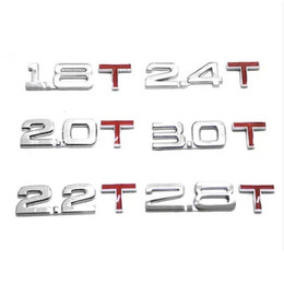 汽车排量标 改装尾贴1.6T 1.8T2.0T 2.4T 2.8T 3D金属车标贴 贴标