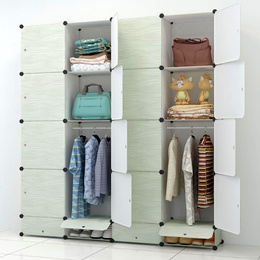 大容量简易衣柜塑料组合折叠组装收纳衣柜简易宜家双人特价大衣橱