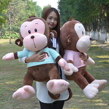 超大号创意大嘴猴公仔毛绒玩具猴子娃娃儿童情人节抱枕生日礼物女