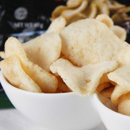 印尼进口零食 Papatonk 啪啪通虾片 海苔味、原味40g 含虾量35%
