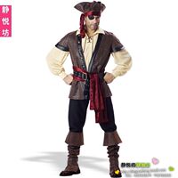 男装角色扮演出服装杰克船长男款 制服诱惑加勒比海盗装舞台装ds