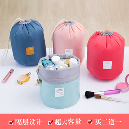 韩版圆筒式大容量分层防水旅行包洗漱袋化妆包化妆品收纳包整理袋
