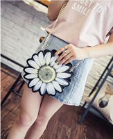 2016韩版时尚小雏菊女包夏季新款小圆包个性链条包包单肩包斜挎包