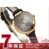 日本代购正品ORIENT东方双狮时尚女士真皮手表镶钻太阳能女腕表