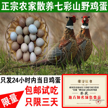 【10枚装】野鸡蛋农家散养山鸡蛋有机鸡蛋纯天然无公害送礼佳品