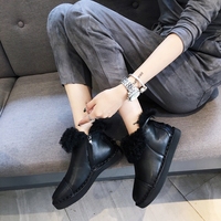 冬季新款罗娜而莉女靴正品，时尚平底中邦韩版高档进口牛皮女靴