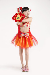 幼儿园儿童演出服装女中国娃娃民族风舞蹈表演服夏六一舞台合唱服