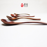 日式勺子 zakka环保木饭勺 木质咖啡勺和风汤勺 儿童勺多款木勺