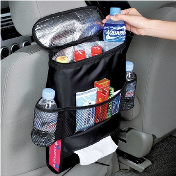 车用椅背袋 多功能汽车座椅收纳袋杂物整理挂袋储物袋车载保温包