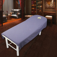 特价包邮按摩推拿理疗床单带孔带洞 纯色美容院专用床单spa床单件