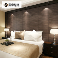 蒙奈中式复古木纹壁纸日式客厅书房卧室墙纸高档会所地板纹顶纸