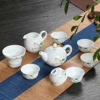 陶瓷功夫茶具整套青花瓷茶壶茶杯家用茶具礼品高档十件套厂家直销
