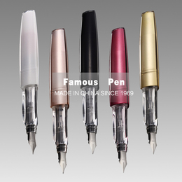 台湾SKB新款商务钢笔F18 EF尖学生练字书写办公用正品透明钢笔