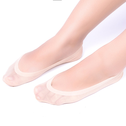 冰丝船袜女夏季薄款隐形浅口硅胶防滑超薄透气豆豆鞋袜子 5双装
