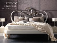 杰蒂森高端定制卧室家具后现代实木家具1.5米1.8米欧式双人床婚床