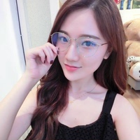 超轻韩版平光镜全框防蓝光电脑护目镜细金属圆框眼镜舒适功能眼镜